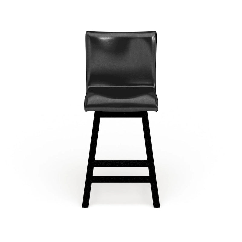 Sedie contemporanee Hace girevoli nere da bancone (set da 2) di Furniture of America