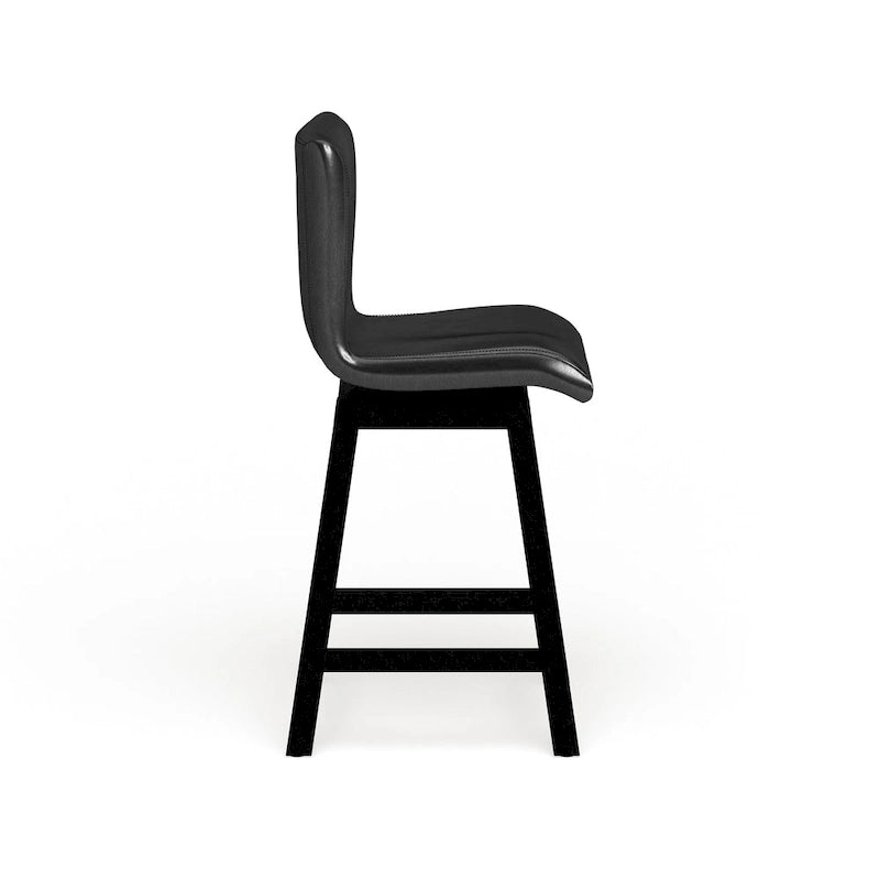 Sedie contemporanee Hace girevoli nere da bancone (set da 2) di Furniture of America