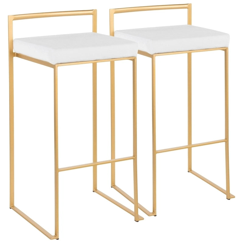 Sgabelli da bar impilabili Silver Orchid Forrest Gold (set da 2)