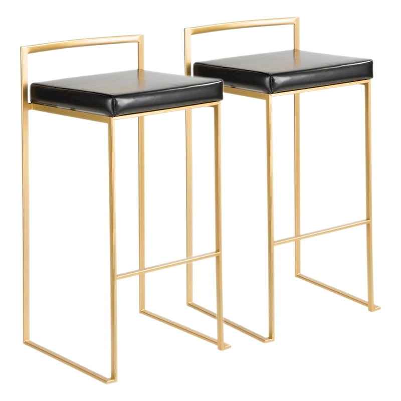 Sgabelli da bar impilabili Silver Orchid Forrest Gold (set da 2)