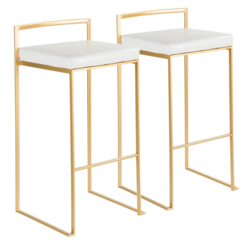 Sgabelli da bar impilabili Silver Orchid Forrest Gold (set da 2)