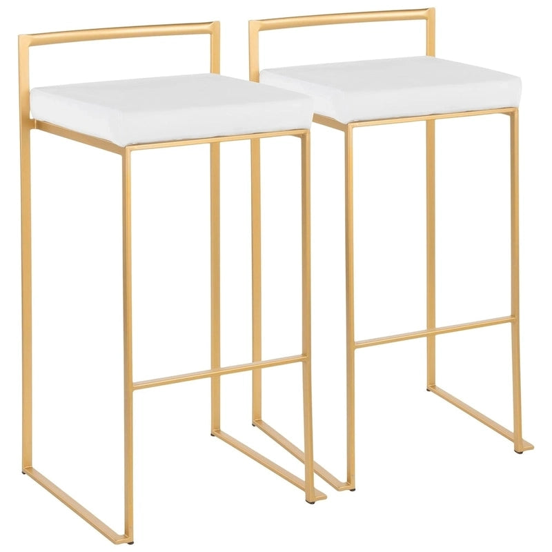Sgabelli da bar impilabili Silver Orchid Forrest Gold (set da 2)