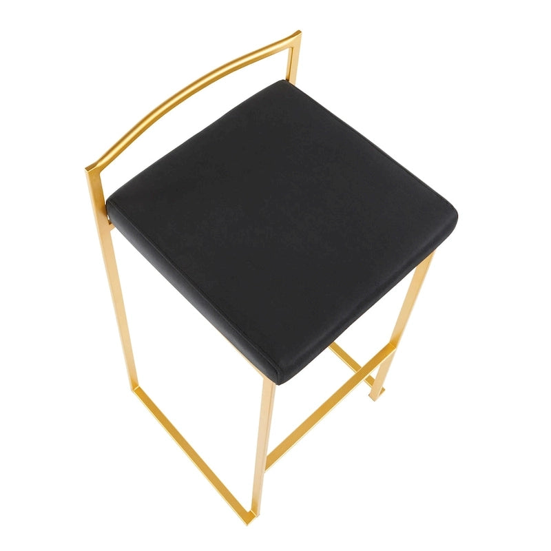 Sgabelli da bar impilabili Silver Orchid Forrest Gold (set da 2)