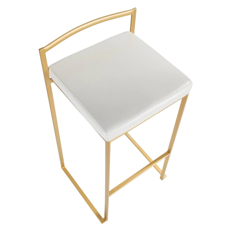 Sgabelli da bar impilabili Silver Orchid Forrest Gold (set da 2)