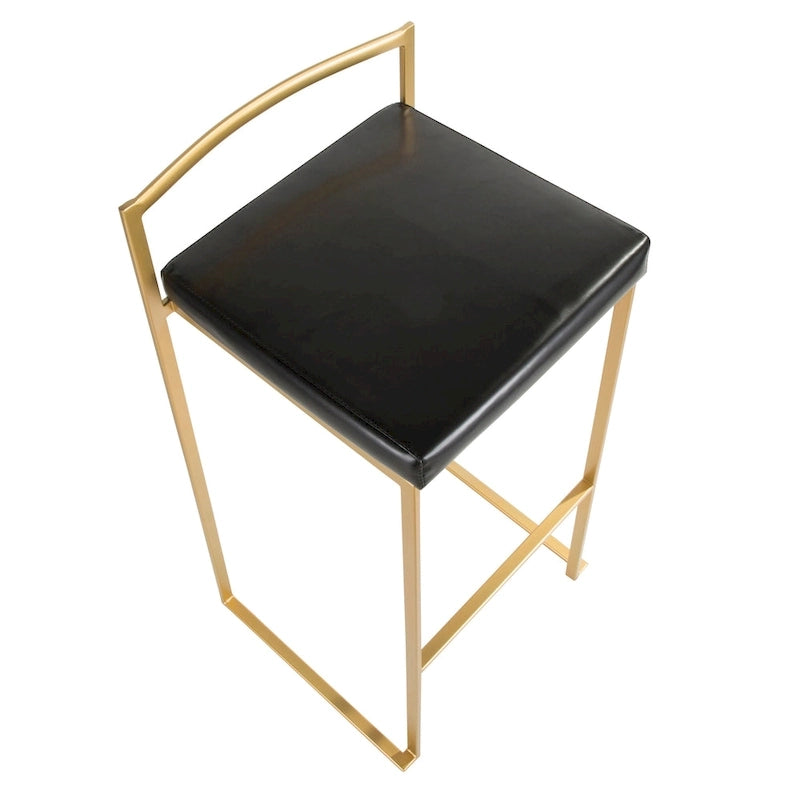 Sgabelli da bar impilabili Silver Orchid Forrest Gold (set da 2)