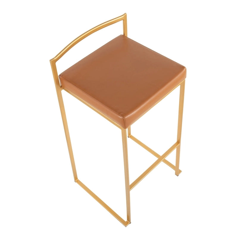 Sgabelli da bar impilabili Silver Orchid Forrest Gold (set da 2)