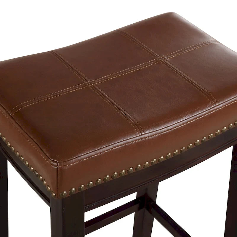 Sgabello da bancone Linon Willamette Espresso e Cognac