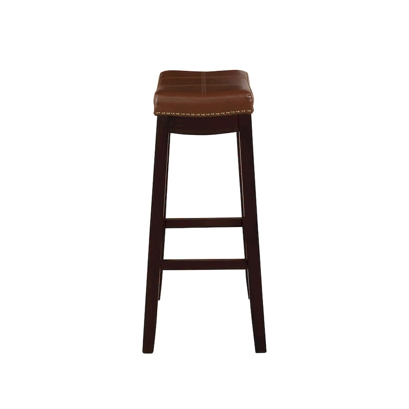 Sgabello da bancone Linon Willamette Espresso e Cognac