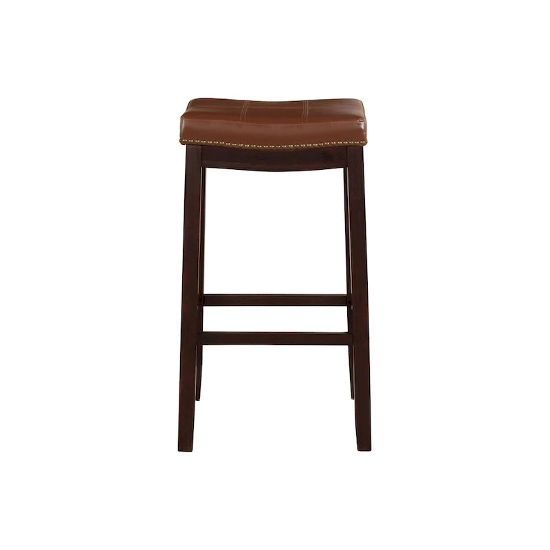 Sgabello da bancone Linon Willamette Espresso e Cognac