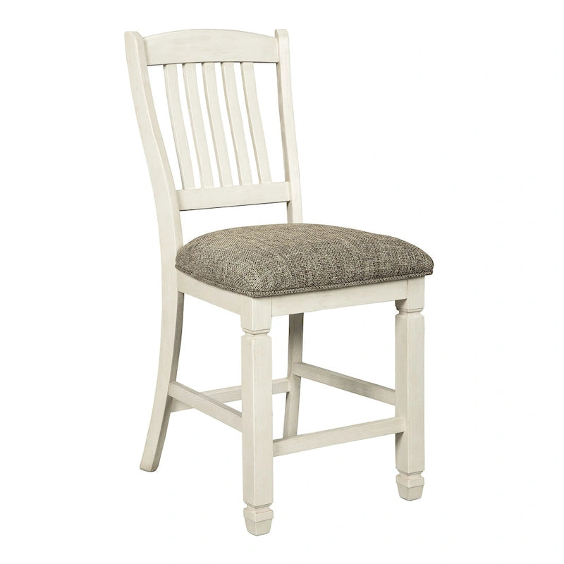 Signature Design by Ashley Bolanburg Pacchetto pranzo alto 7 pezzi bianco antico / marrone
