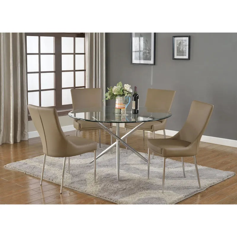 Somette Patty Sedia da pranzo di design, set da 2