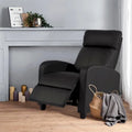 Poltrona reclinabile per massaggio a 2 punti Nell Black in similpelle di Furniture of America