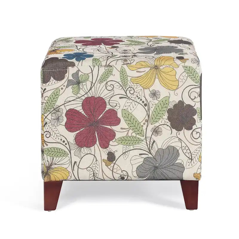 Adeco Sgabello Pouf Ottomano Cubo 16.3