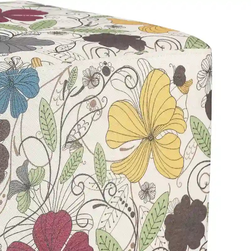 Adeco Sgabello Pouf Ottomano Cubo 16.3