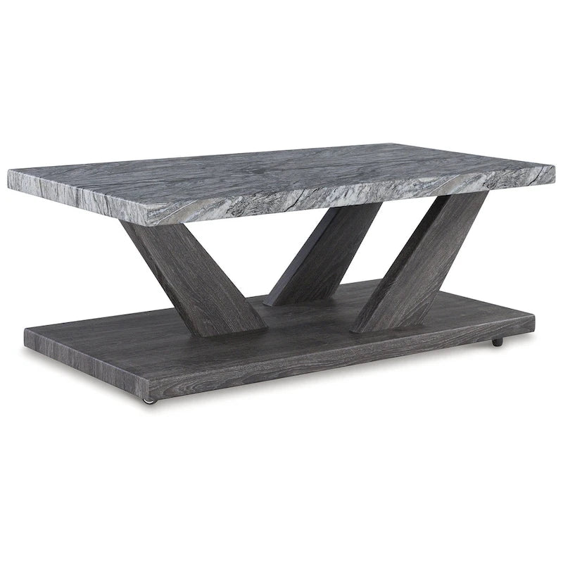 Signature Design by Ashley Bensonale Gray Table Set (Set di 3) - 48L x 24P x 18A