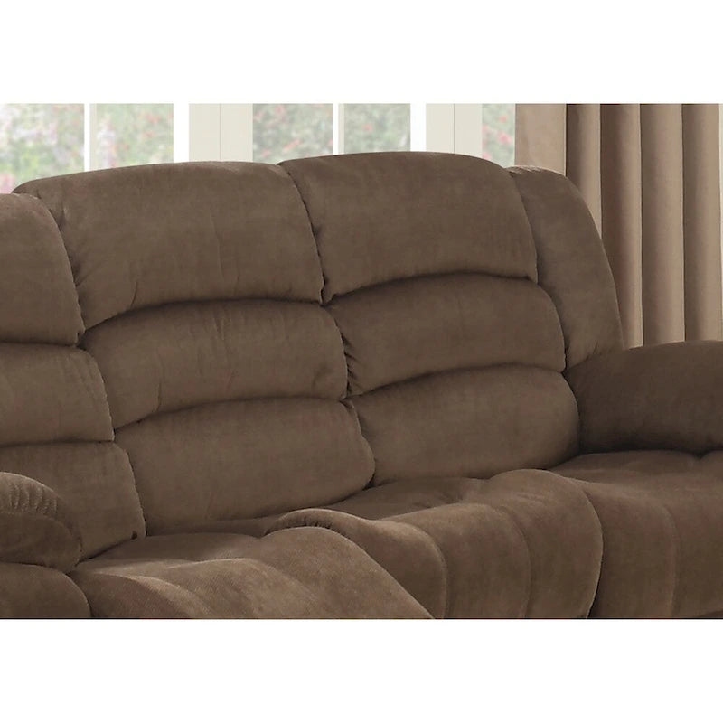 Set soggiorno reclinabile contemporaneo Bill 2 pezzi marrone