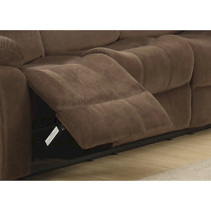 Set soggiorno reclinabile contemporaneo Bill 2 pezzi marrone
