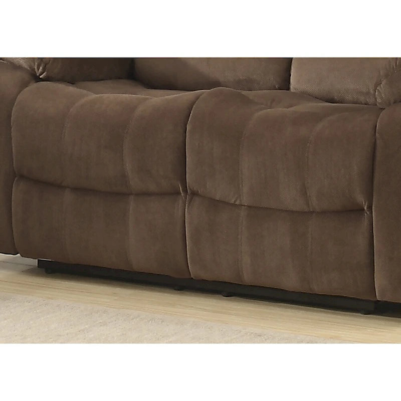 Set soggiorno reclinabile contemporaneo Bill 2 pezzi marrone