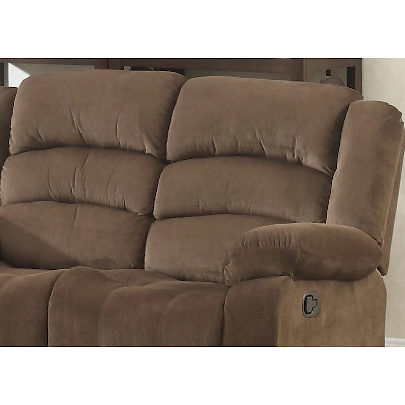 Set soggiorno reclinabile contemporaneo Bill 2 pezzi marrone