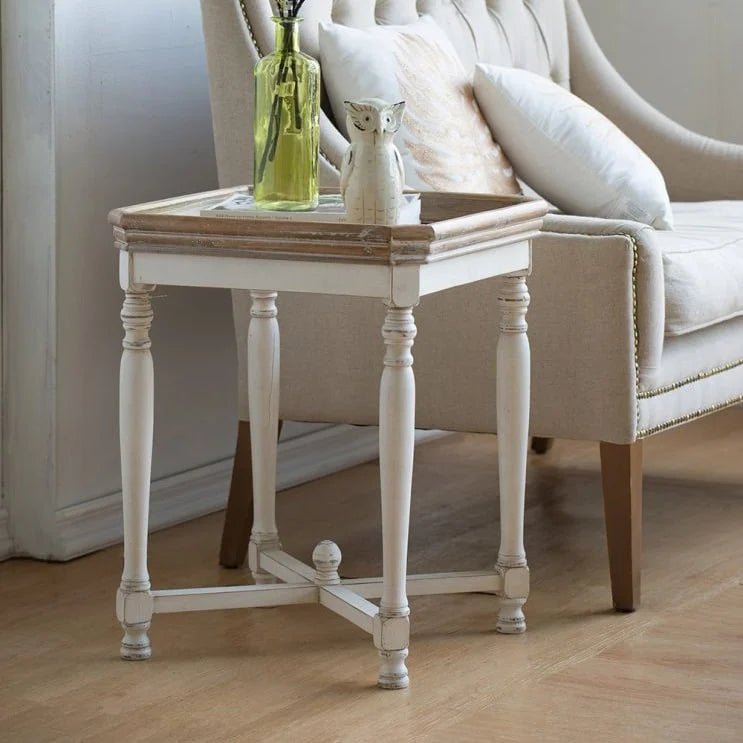 Square Wooden Side Table
