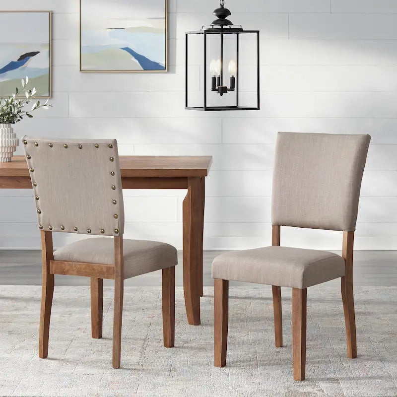 Sedie da pranzo Nailhead Parson Simple Living Provence (set di 2)