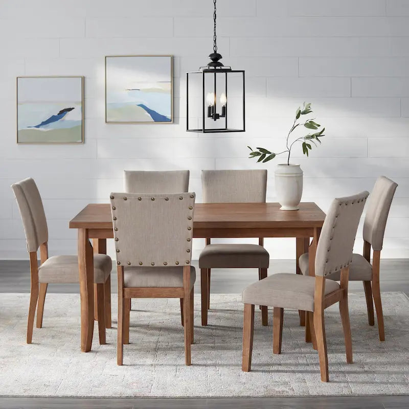 Sedie da pranzo Nailhead Parson Simple Living Provence (set di 2)
