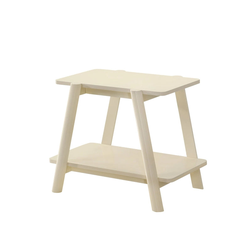 Tavolino contenitore rotondo in legno Metz Mid-Century Modern di Roundhill Furniture