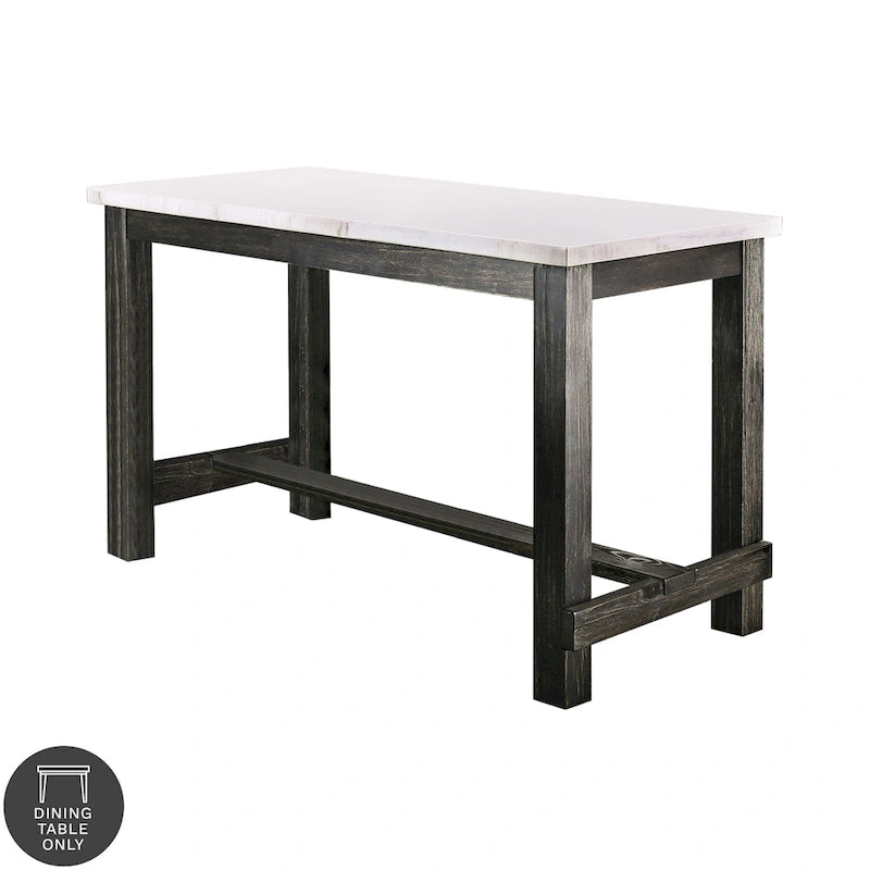 Tavolo altezza bancone Furniture of America Shap Rustic Black 60 pollici