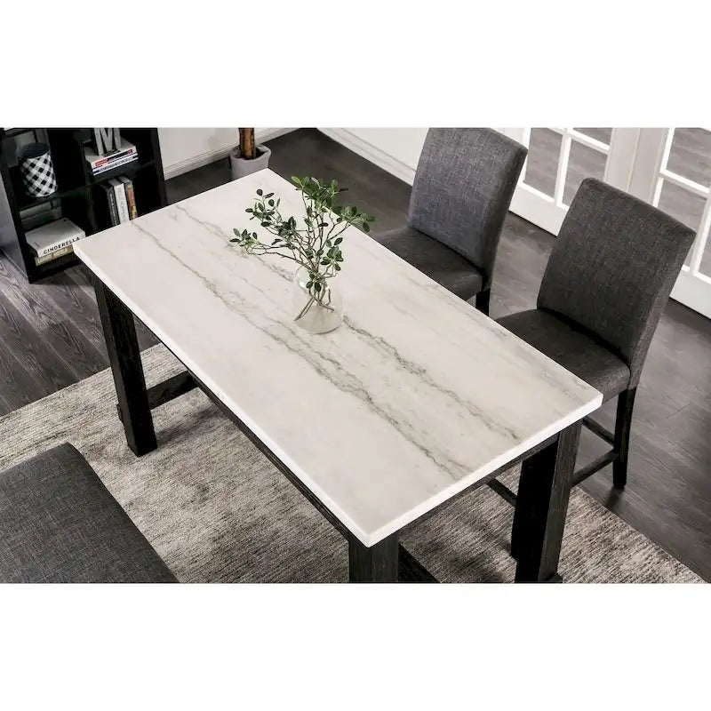 Tavolo altezza bancone Furniture of America Shap Rustic Black 60 pollici