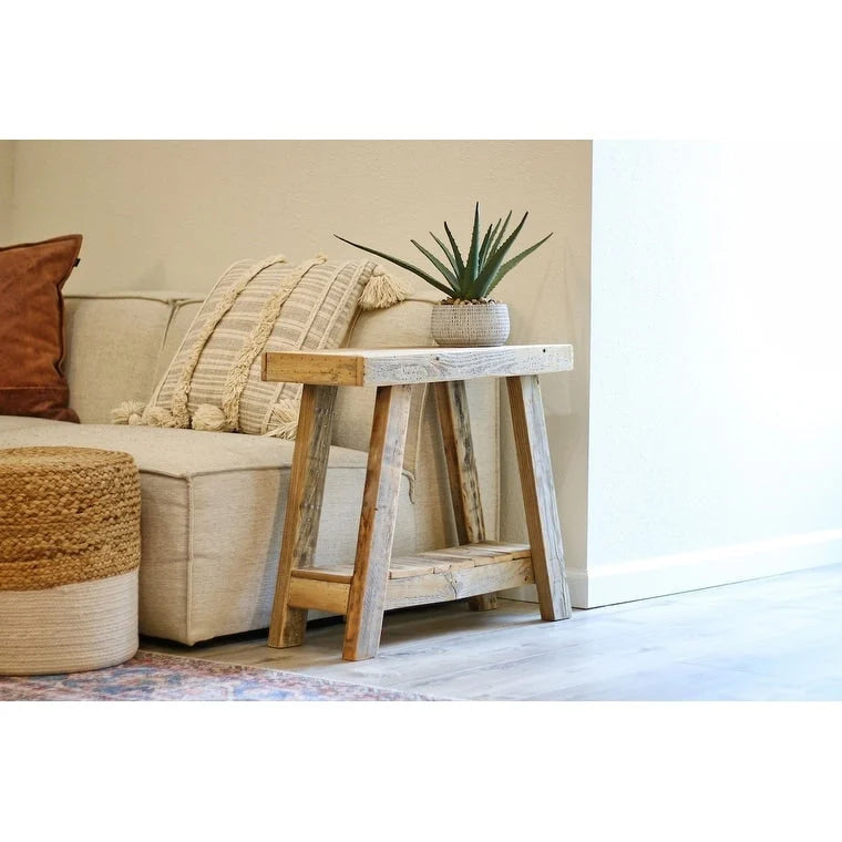 Tavolino Aztec a Telaio Laterale 26x10x23 (Naturale)