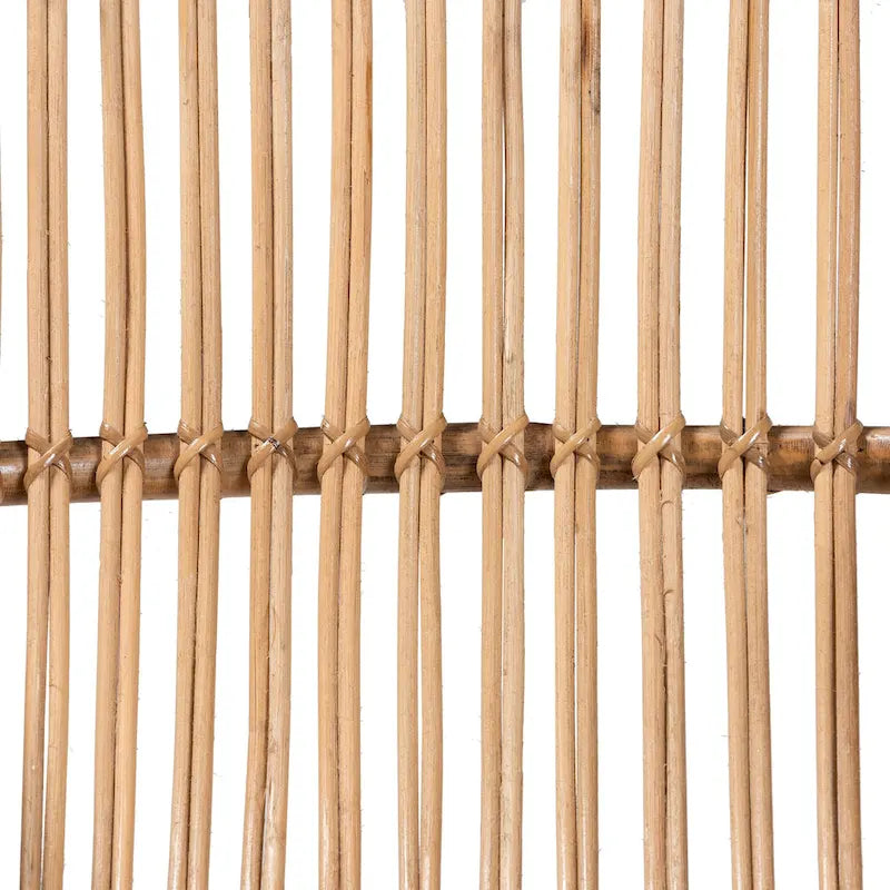 Sedia occasionale moderna bohémien Blanca in rattan naturale