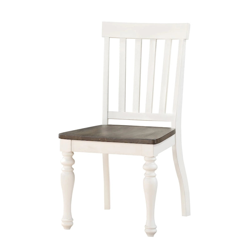 Steve Silver Jillian Sedia da pranzo bicolore in stile "farmhouse", set da 2