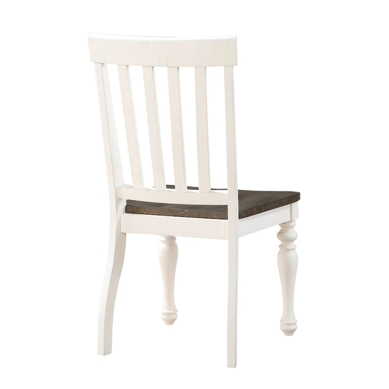 Steve Silver Jillian Sedia da pranzo bicolore in stile "farmhouse", set da 2
