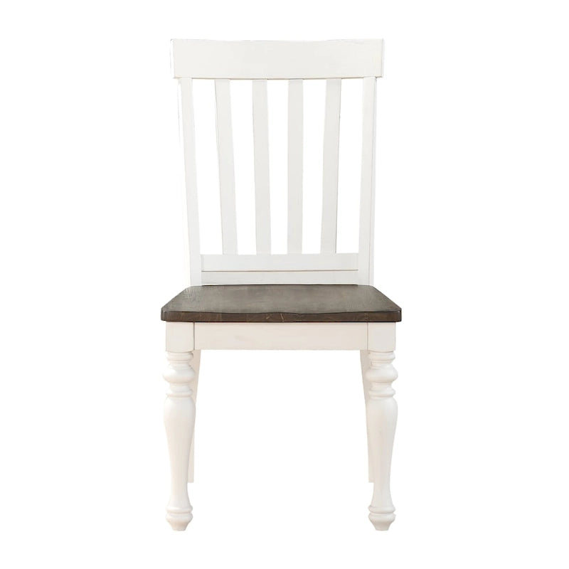 Steve Silver Jillian Sedia da pranzo bicolore in stile "farmhouse", set da 2