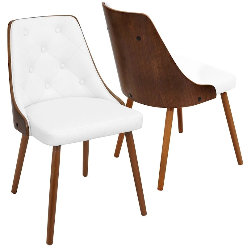 Sedia da pranzo in legno di noce moderno di metà secolo Carson Carrington Arvika - N/A