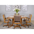 Set tavolo e sedie espandibile Casual Dining marrone 5 pezzi