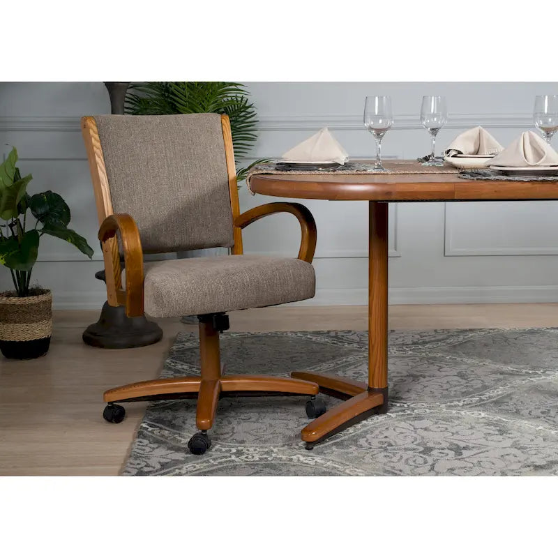 Set tavolo e sedie espandibile Casual Dining marrone 5 pezzi