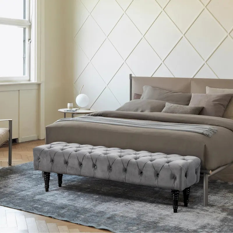 AVAWING Banc ottoman capitonné Banc d'appoint pour entrée