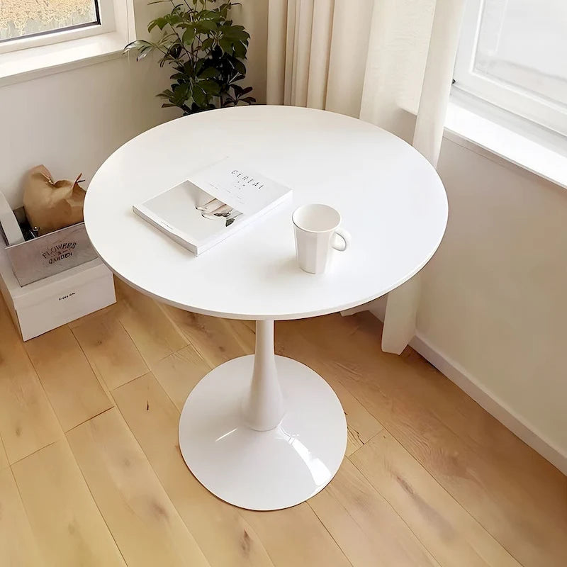 Set da pranzo da 5 pezzi, tavolo da pranzo rotondo con 4 sedie