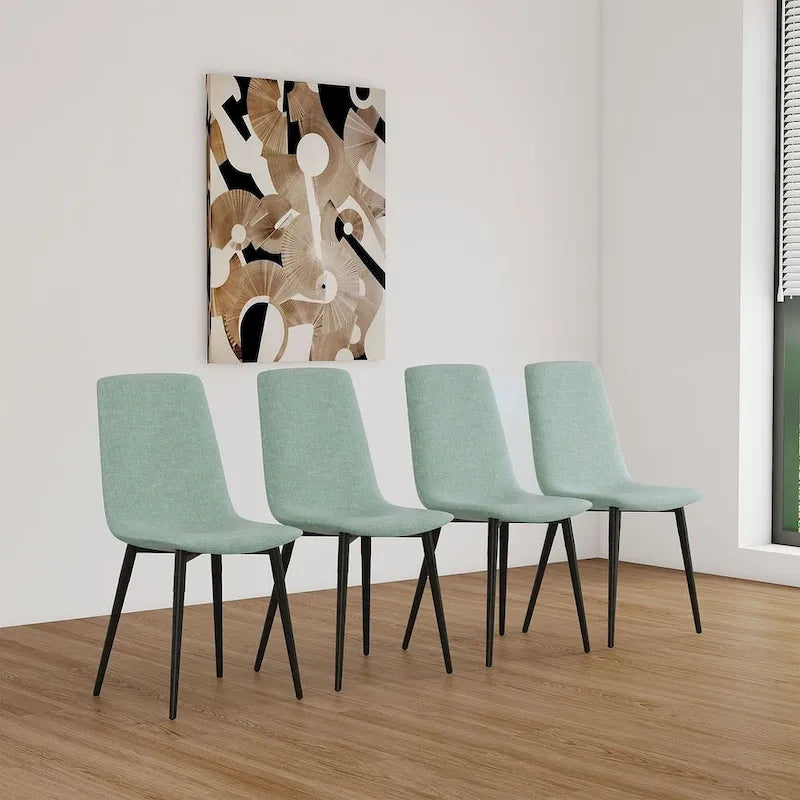 Set da pranzo da 5 pezzi, tavolo da pranzo rotondo con 4 sedie