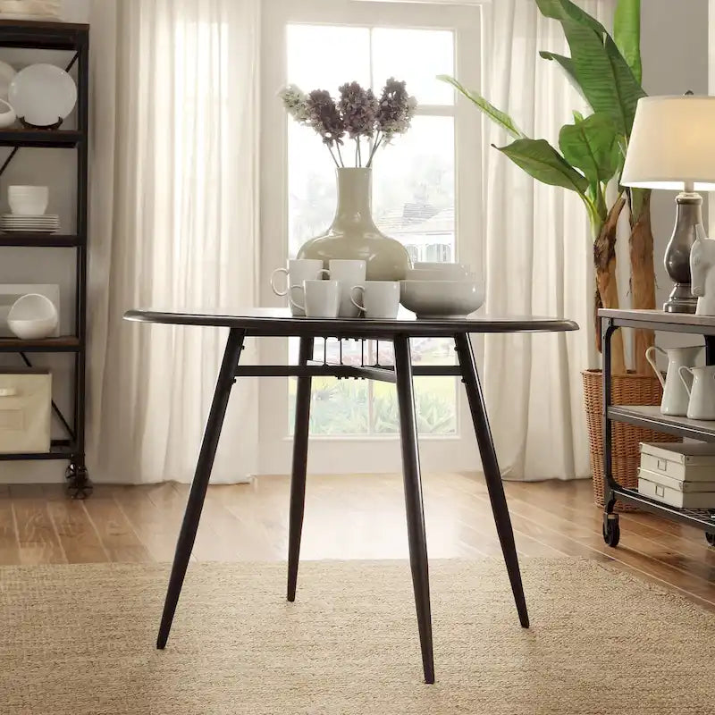 Set da pranzo Belita moderno in legno bicolore in 5 pezzi di ispirazione anni '50 iNSPIRE Q Modern