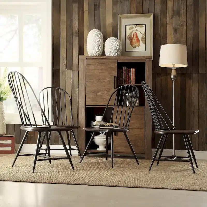 Set da pranzo Belita moderno in legno bicolore in 5 pezzi di ispirazione anni '50 iNSPIRE Q Modern