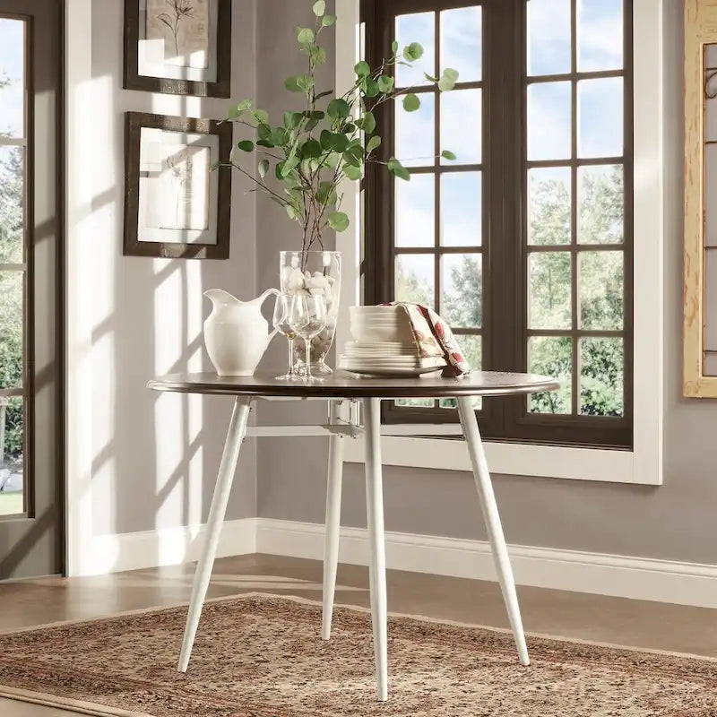 Set da pranzo Belita moderno in legno bicolore in 5 pezzi di ispirazione anni '50 iNSPIRE Q Modern
