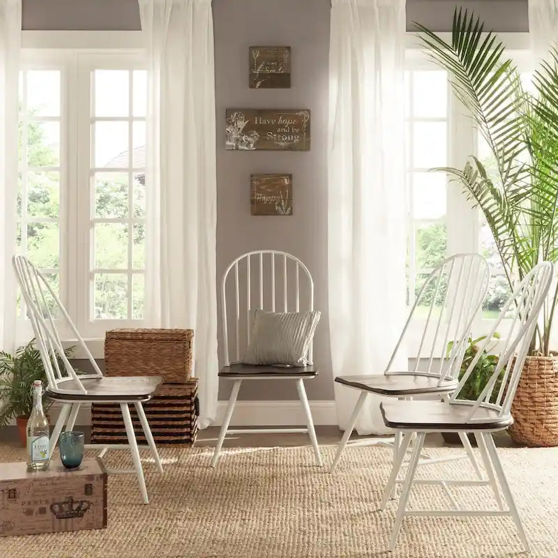 Set da pranzo Belita moderno in legno bicolore in 5 pezzi di ispirazione anni '50 iNSPIRE Q Modern