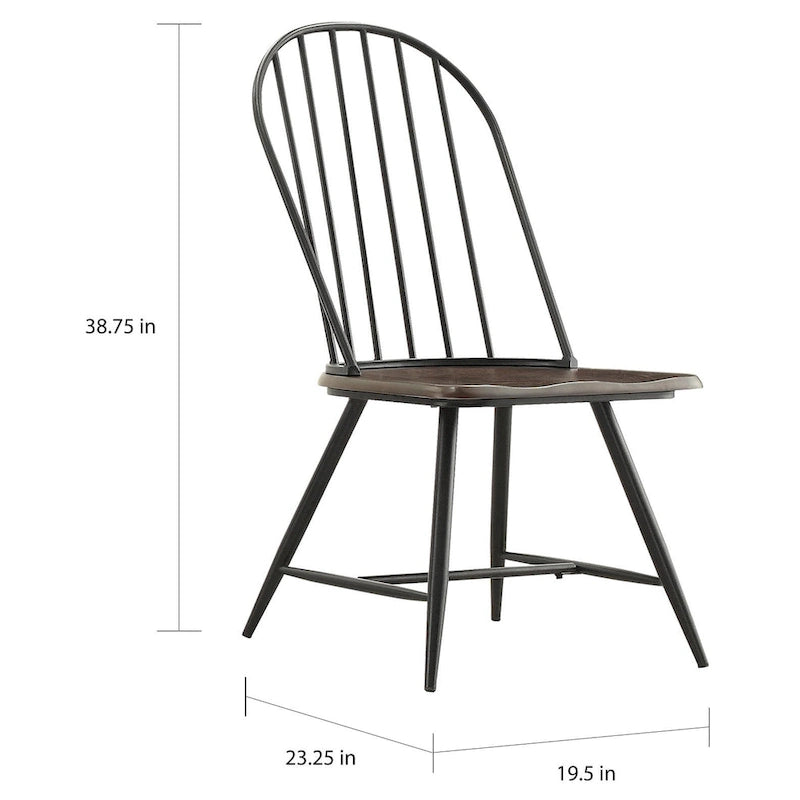 Set da pranzo Belita moderno in legno bicolore in 5 pezzi di ispirazione anni '50 iNSPIRE Q Modern