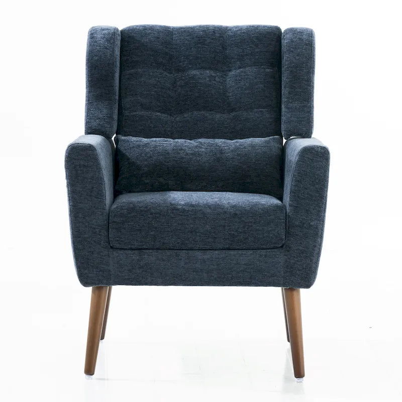Comoda poltrona da lettura Mid-Century in ciniglia
