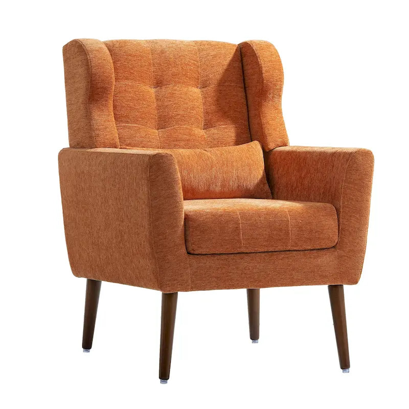 Comoda poltrona da lettura Mid-Century in ciniglia