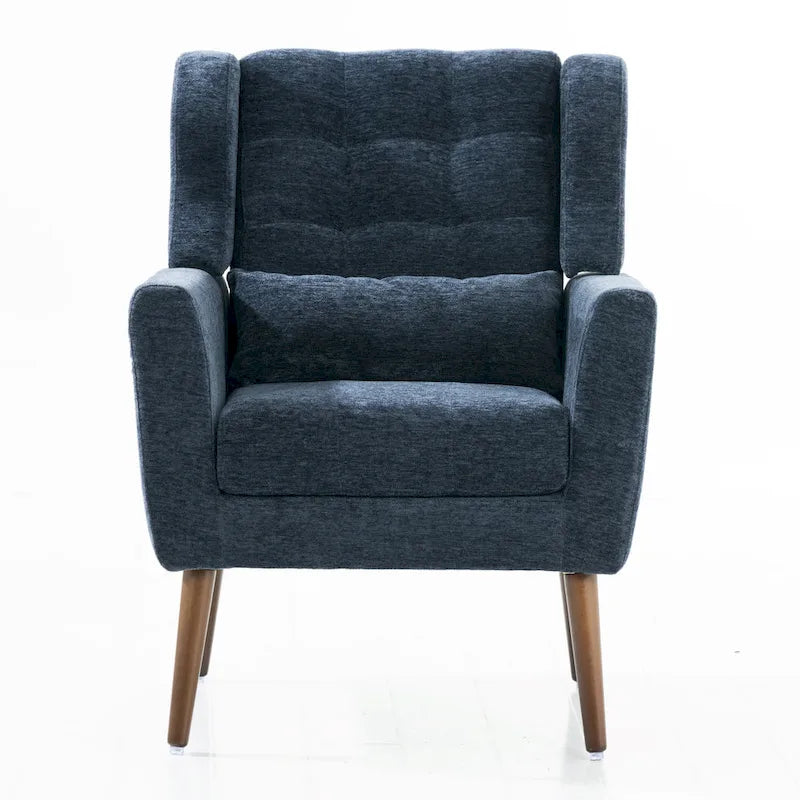Comoda poltrona da lettura Mid-Century in ciniglia