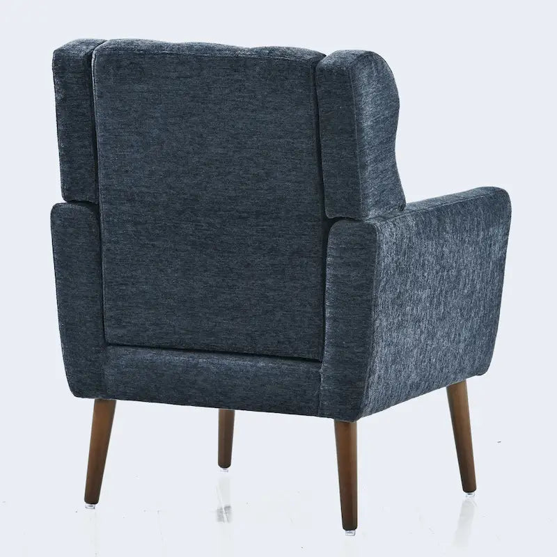 Comoda poltrona da lettura Mid-Century in ciniglia