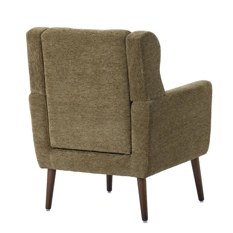 Comoda poltrona da lettura Mid-Century in ciniglia